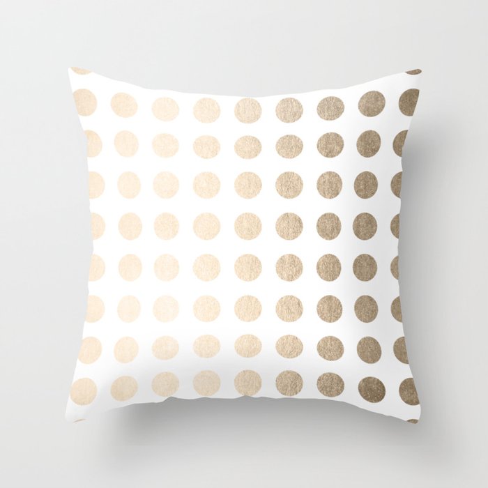Gold polka cheap dot pillow