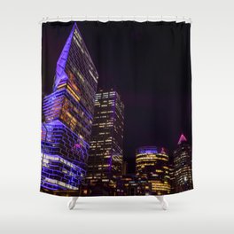 Sydney Skyline - Vivid Sydney Festival Shower Curtain