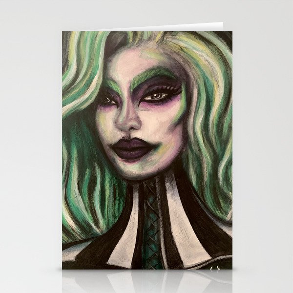 Goth Beetle Lady Stationery Cards
