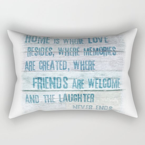 Home of Love and Laughter Rectangular Pillow
