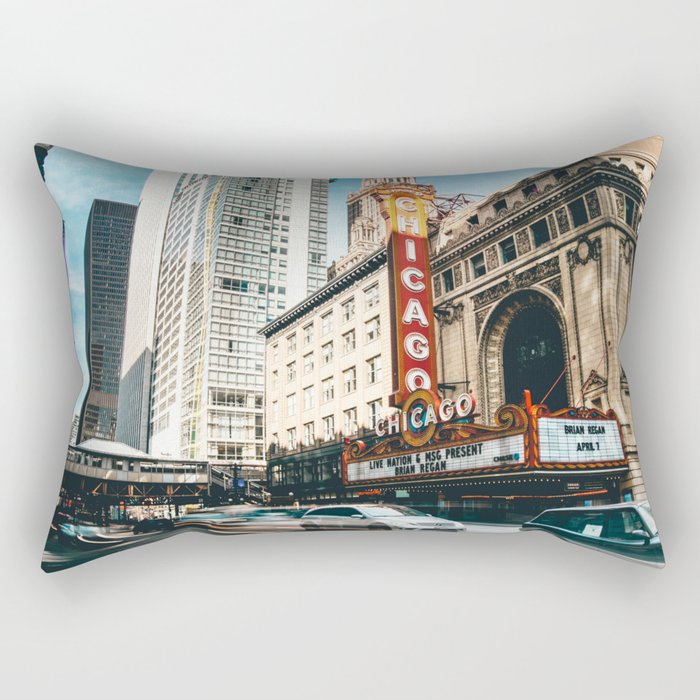 chicago street Rectangular Pillow