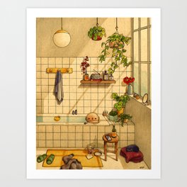 Bathroom Art Print