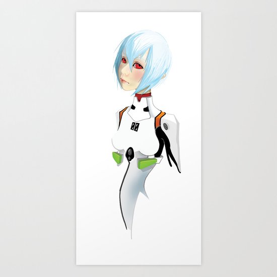 Ayanami Rei Art Print