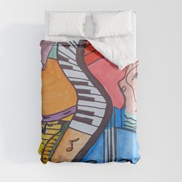 Let There Be Music Duvet Cover