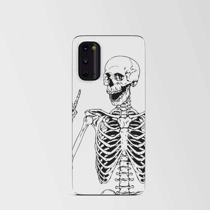 Rock and Roll Skeleton halloween desing Android Card Case