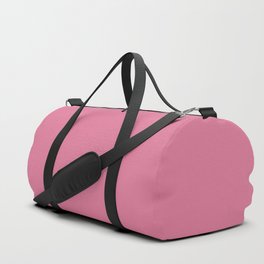 Heather Pink pastel solid color modern abstract pattern Duffle Bag