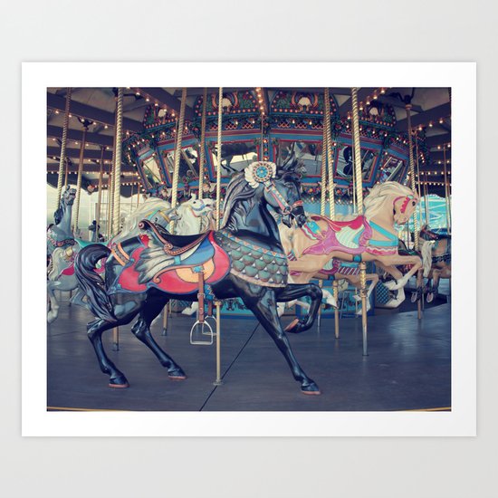 Black Stallion! Art Print