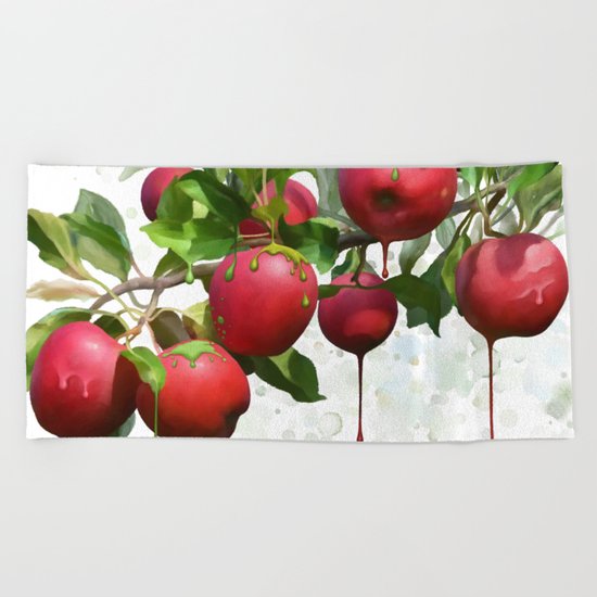 Melting Apples Beach Towel