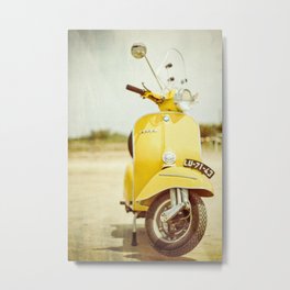 Yellow Scooter #vespaprint #italyphoto #travel #modstyle #yellowmustard Metal Print | Yellowmustard, Yellowscooter, Hellotwiggs, Vespaphotograph, Hipsterretrostyle, Vespaphoto, Italyphotography, Hipsterart, Modern, Beachprint 