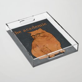 The Academic Vintage Poster Acrylic Tray