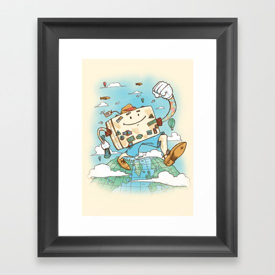 Mr Globetrotter Framed Art Print