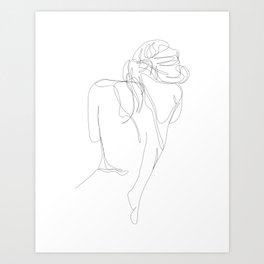 Line Drawing Art Prints For Any Decor Style Society6,Relationship Couple Drawings Easy