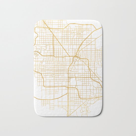 LAS VEGAS NEVADA CITY STREET MAP ART Bath Mat