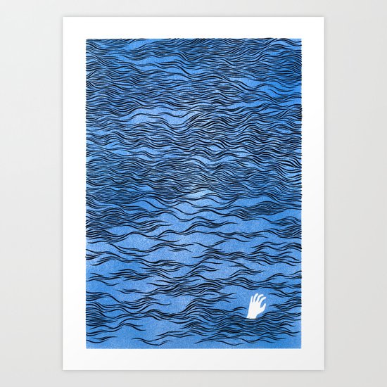 Man & Nature - The Dangerous Sea Art Print