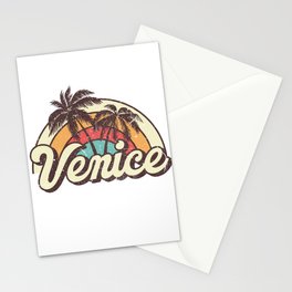Venice beach city Stationery Card