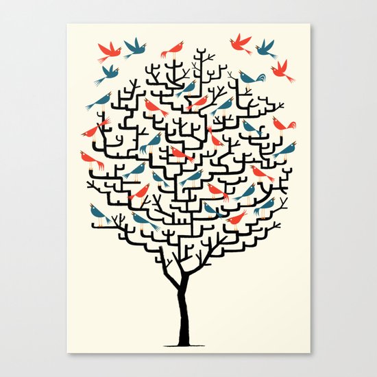 Out On a Lark Canvas Print