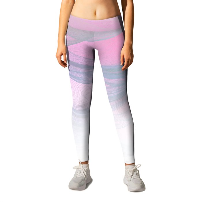 Flow Motion Vibes 1. Pink, Violet and Grey Leggings