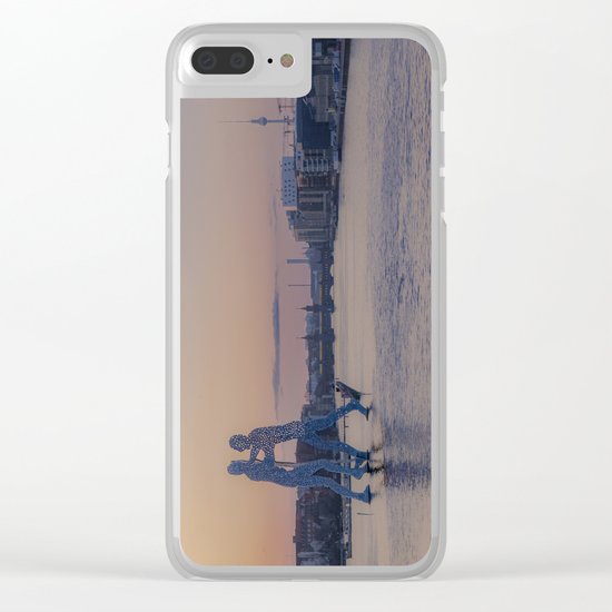 Molecule Man Clear iPhone Case