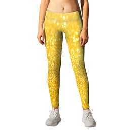 Yellow Glitter Leggings | Yellow, Digital, Sparkly, Sparkle, Graphicdesign, Blockcolour, Pattern, Blockcolor, Sparkling, Glitter 