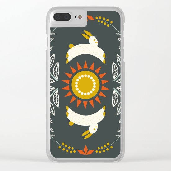Happy bunnies Clear iPhone Case