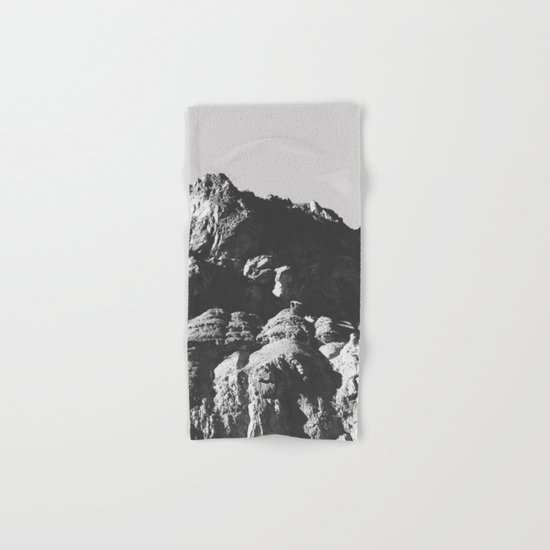 Black & White Mountains Hand & Bath Towel