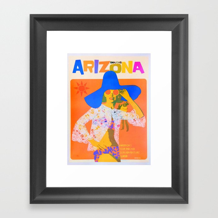 Vintage Travel Poster - Arizona Framed Art Print