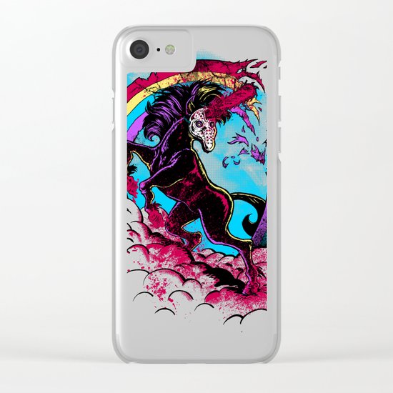 Murdercorn Clear iPhone Case
