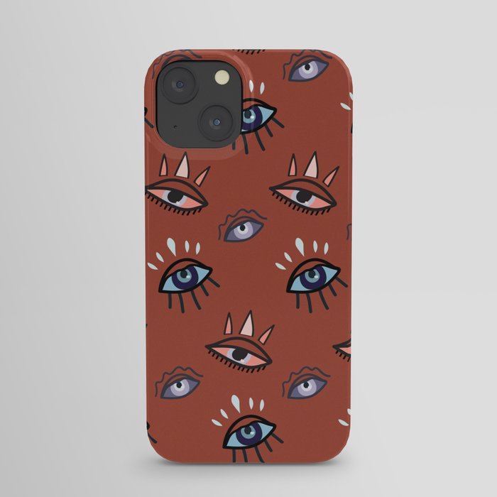 Evil Eyes are Watching Over You iPhone Case