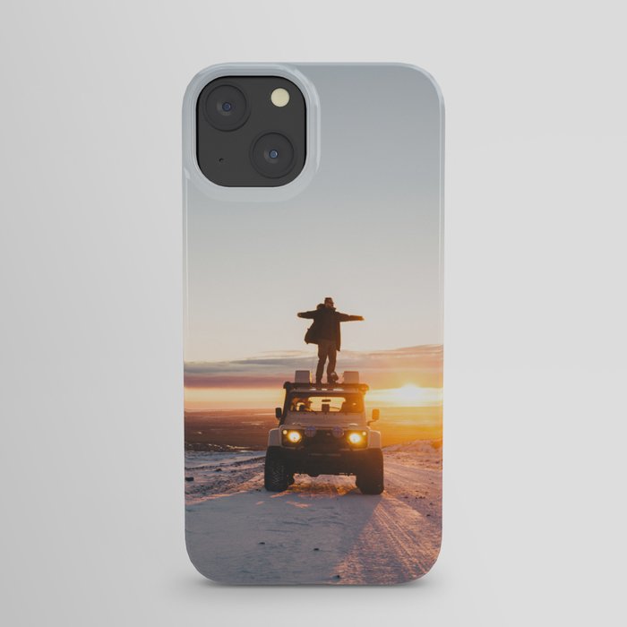 A Landy in the Landscape of Iceland iPhone Case