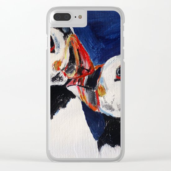 Puffins Clear iPhone Case