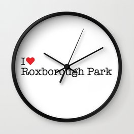 I Heart Roxborough Park, CO Wall Clock