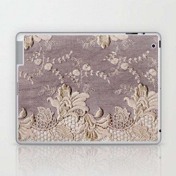 Burlap Lace 8 Laptop & iPad Skin