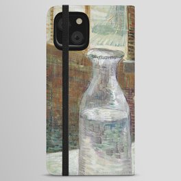 Café table with absinth iPhone Wallet Case