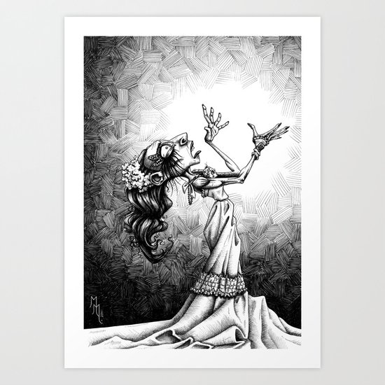 Wide-eyed Shinma Art Print