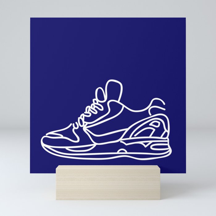 Sneakers Outline #6 Mini Art Print