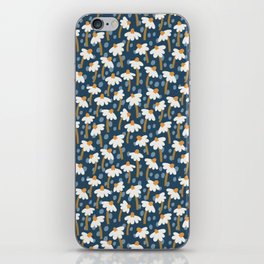 Floral Organic Daisy Dot Vintage Pattern iPhone Skin