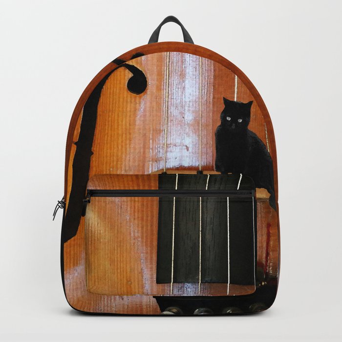 Black Cat And Violin #decor #society6 #buyart Backpack