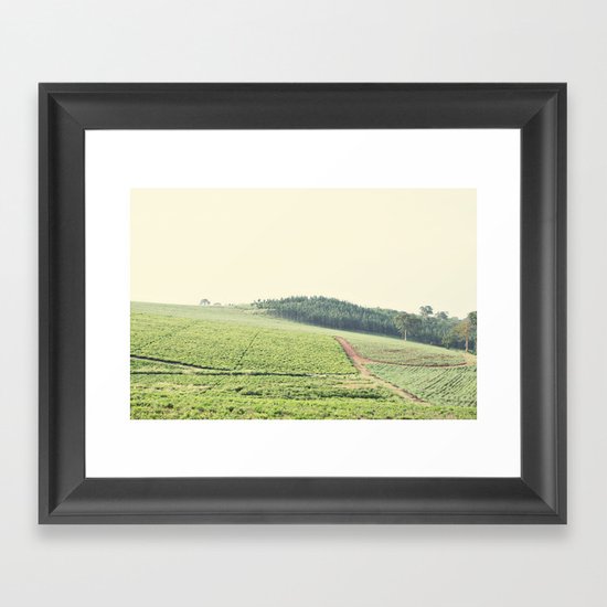 on the hill::uganda Framed Art Print