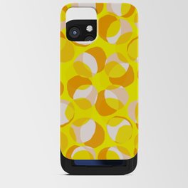 Modern Abstract Summer Reflection Yellow  iPhone Card Case