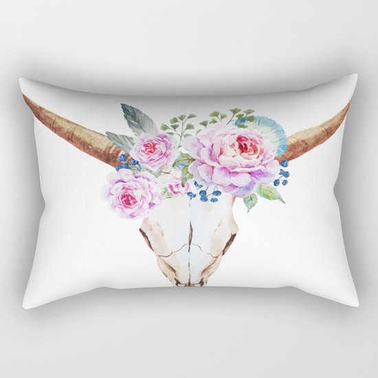 Animal Skull 07 Rectangular Pillow
