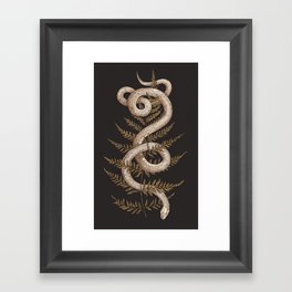 The Snake and Fern Gerahmter Kunstdruck