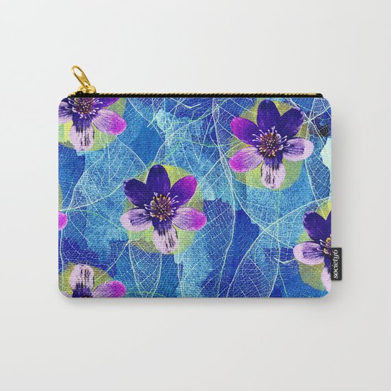 Purple flowers Carry-All Pouch