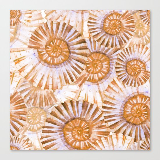 Sea Life Pattern 08 Canvas Print
