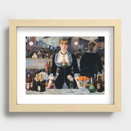 A Bar at the Folies-Bergere, 1882 by Edouard Manet Recessed Framed Print