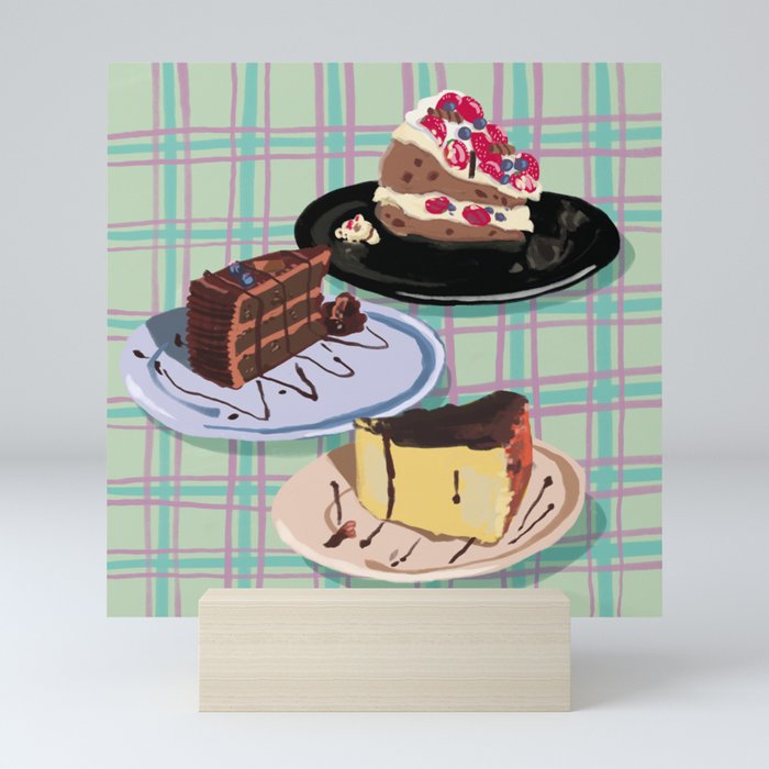 cake life Mini Art Print