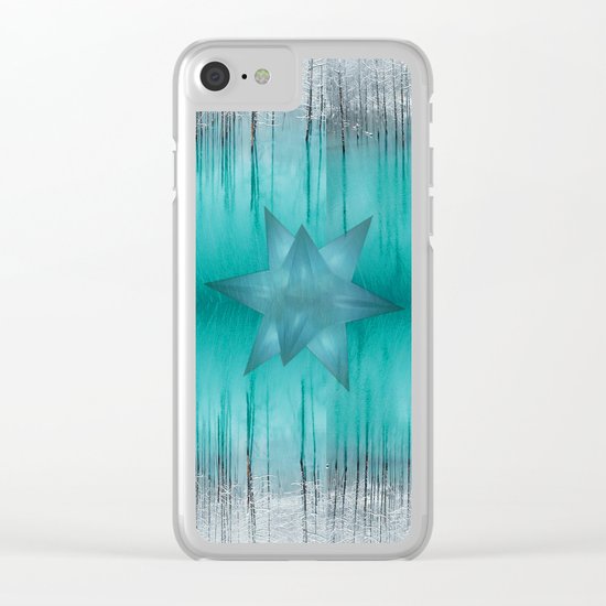 Crystal frozen star forest Clear iPhone Case