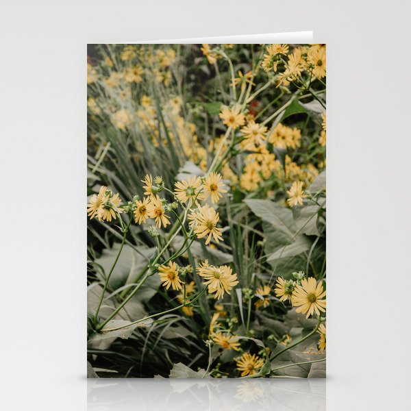 yellow flowers	 Stationery Cards