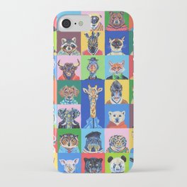 Collage animales iPhone Case