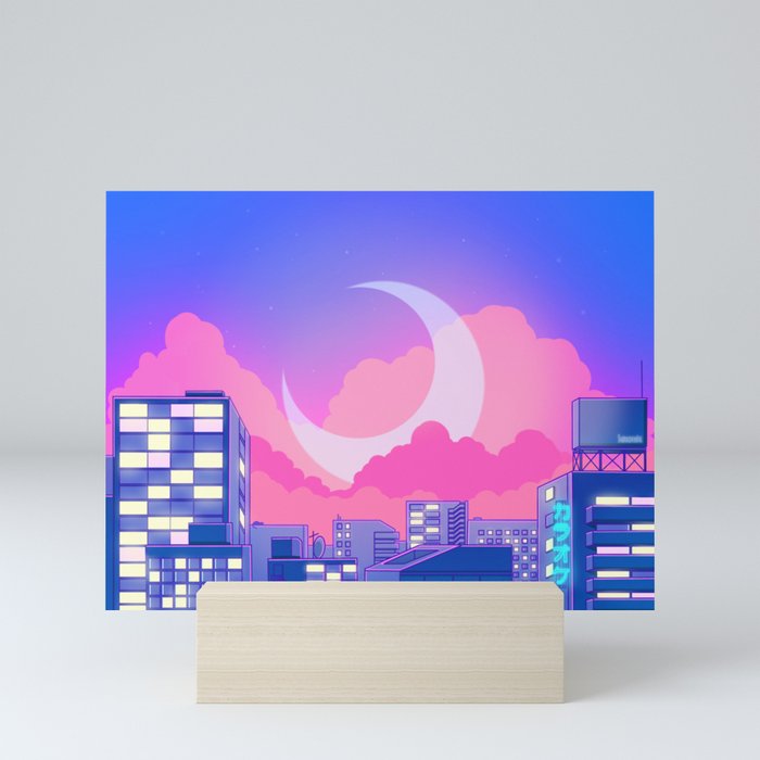 Dreamy Moon Nights Mini Art Print