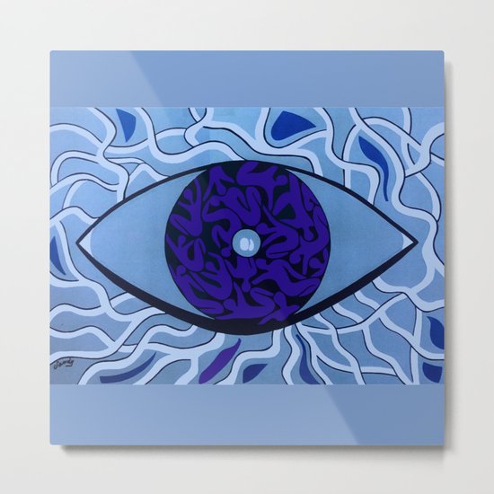 Human eye Metal Print